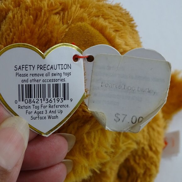 2015 Ty Beanie Boo Barley Dog Stuffed Animal Plush Soft Toy 5.5 inch Hang Tags - Picture 10 of 12